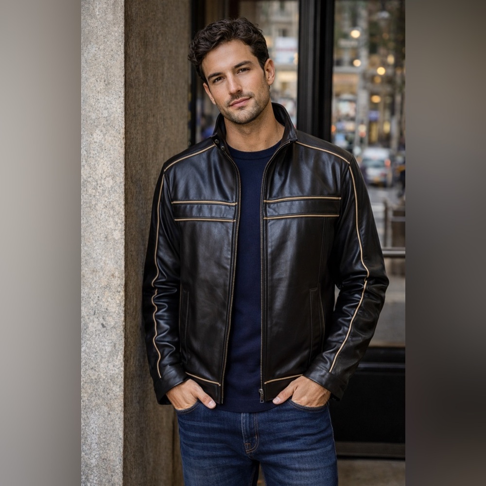 INDUSTRY Leather Motorcycle Jacket